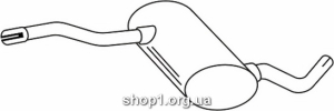 Ferroz 12.076 (12.76) Средний глушитель RENAULT SAFRANE 2.0i 12V 2.2i 12V 3.0i cat 5/92-9/96