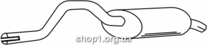 Ferroz 12.144 задняя часть глушитель RENAULT ESPACE III 2.0i 2.0i 16V cat 10/96-02