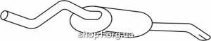 Ferroz 12.160 глушитель на RENAULT THALIA 1.4i 16V 1.6i 1.6i 16V cat 8/00-