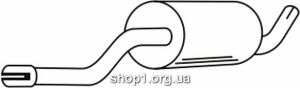 Ferroz 13.023 (13.23) резонатор глушителя VOLVO 740 760 940 combi sed intercooler 2.3i turbo 2.3i 16V 2.3 turbo 2.8i cat 9/85-97