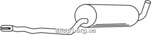 Ferroz 13.025 (13.25) Средний глушитель VOLVO 740 760 combi sedan 2.0 2.3 2.3i 2.8 84-90