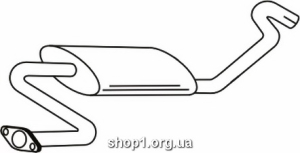 Ferroz 14.027 (14.27) Глушитель MAZDA 323 hatch sedan combi 1.6i 1.6i 16V 1.6i 16V Turbo cat 86-89