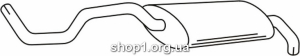 Ferroz 15.037 (15.37) Глушитель выхлопных газов конечный SEAT IBIZA 1.0i 1.4i 1.9D cat 7/96-99