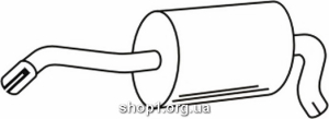Ferroz 15.042 (15.42) глушитель на SEAT AROSA hatchback 1.0i 1.4i cat 2/97-