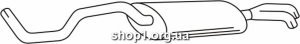 Ferroz 15.049 (15.49) Задний глушитель SEAT CORDOBA sedan coupe combi 1.9SDi 1.9TD 1.9TDi cat 96-