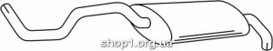 Ferroz 15.064 (15.64) Глушитель задняя часть SEAT IBIZA 1.0 1.4i cat 8/99-02