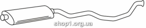 Ferroz 16.013 (16.13) средняя часть глушитель PEUGEOT 405 combi sedan 1.9i 7/90-12/92