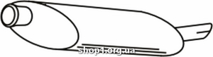 Ferroz 16.020 (16.20) Глушитель выхлопных газов конечный PEUGEOT 406 sedan 1.6i 1.8i 1.8i 16V cat 10/95-01