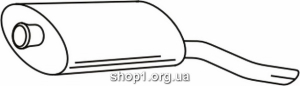 Ferroz 16.027 (16.27) глушители PEUGEOT 405 combi sedan 2.0i 2.0Mi16 2.0LeMans 1.9TD cat 7/92-96