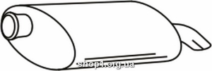 Ferroz 16.031 (16.31) глушители PEUGEOT 406 sedan 1.9TD 2.1TD cat 10/95-98