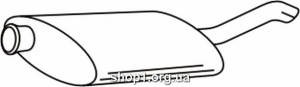 Ferroz 16.097 (16.97) глушители PEUGEOT 406 combi 1.9 SD TD cat 96-98