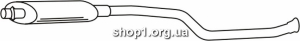 Ferroz 16.113 Глушитель средняя часть CITROEN SAXO hatchback 1.4i cat 97-04