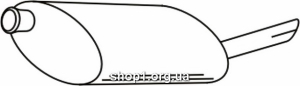 Ferroz 16.163 выхлопной глушитель PEUGEOT 406 combi 2.0i 16V cat .04/03-04