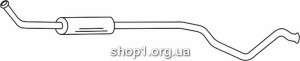 Ferroz 16.167 резонатор глушителя CITROEN C4 hatch coupe 1.4i 16V cat 04-10