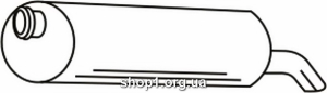 Ferroz 16.172 выхлопной глушитель PEUGEOT 307 combi 1.4i 16V cat 11/03-