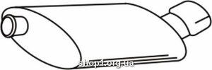 Ferroz 16.180 купить глушитель PEUGEOT 406 sedan 2.0i 16V Turbo cat .99-03