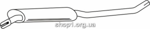 Ferroz 16.184 Средний глушитель CITROEN C8 807 2.0i cat 06/02-