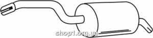 Ferroz 16.185 глушители CITROEN C8 2.0i 16V cat 06/02-