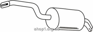 Ferroz 16.187 купить глушитель CITROEN C8 2.2i 16V cat 06/02-