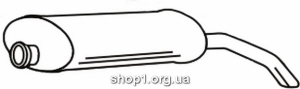 Ferroz 18.001 (18.01) Задний глушитель CITROEN AX 1.0 1.1 1.4 86-92