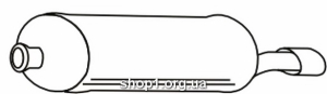 Ferroz 18.058 (18.58) глушитель автомобиля CITROEN ZX hatchback 1.9i cat 91-7/94