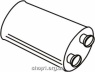 Ferroz 18.063 (18.63) резонатор глушитель CITROEN BX hatchback combi 1.6i 1.6 1.9i 1.9GTi 1.9Sport 1.8TD cat 85-94