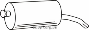 Ferroz 18.077 (18.77) глушитель на CITROEN XM combi 2.0i, 2.1D12 D cat 10/91-03/96