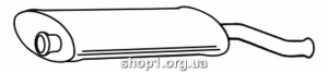 Ferroz 18.079 (18.79) Глушитель задняя часть CITROEN XSARA hatchback 1.9SD 1.9TD 2.0HDi cat 7/97-04