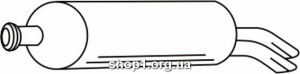 Ferroz 18.101 глушитель на CITROEN C5 I hatch combi 2.2HDi TD cat 09/00-08/02