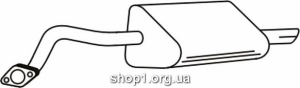 Ferroz 19.008 (19.08) Глушитель выхлопных газов конечный DAEWOO LANOS hatchback 1.3i 1.5i 1.6i 16V cat 97-