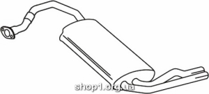 Ferroz 20.010 (20.10) Задний глушитель HONDA CIVIC hatchback 1.6i 16V cat 9/87-12/91