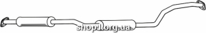 Ferroz 20.028 (20.28) резонатор HONDA CIVIC hatchback sedan 1.3 16V 1.4 16V 87-91