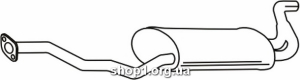 Ferroz 20.064 (20.64) купить глушитель HONDA ACCORD combi Aero Deck 2.0i 16V 2.2i 16V cat 94-98