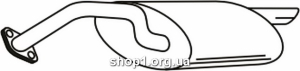 Ferroz 22.013 (22.13) Глушитель задняя часть TOYOTA COROLLA hatchback 1.3 12V cat 5/87-9/92