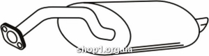 Ferroz 22.015 (22.15) глушитель автомобиля TOYOTA COROLLA hatchback 1.3i 12V 1.6 1.6 16V 1.8D cat 5/87-5/92