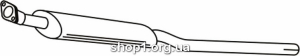 Ferroz 22.058 (22.58) Труба выхлопной системы TOYOTA CARINA E liftback sedan combi 1.6i 16V 1.8i 16V cat 2/92-12/95