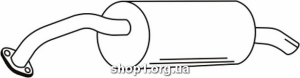 Ferroz 22.120 купить глушитель TOYOTA YARIS 1.0i 12V cat 08/05-