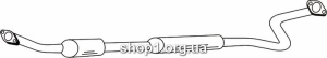 Ferroz 22.122 резонатор TOYOTA YARIS 1.3i 16V cat 05/02-10/05