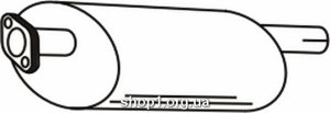 Ferroz 23.045 (23.45) задняя часть глушитель NISSAN SUNNY combi 2.0D 10/90-10/95