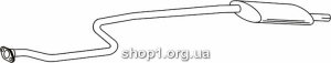Ferroz 23.058 (23.58) глушитель на NISSAN BLUEBIRD hatchback sedan 1.6 1.8 2.0 2.0D 12/85-11/90