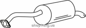 Ferroz 23.109 купить глушитель NISSAN MICRA 1.0 16V - 1.4i 16V 1.5dCi TD cat 11/02-04/05