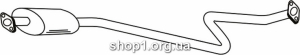 Ferroz 23.110 средняя часть глушитель NISSAN MICRA 1.0i 16V, 1.4i 16V cat 07/00-11/02