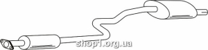 Ferroz 24.001 (24.01) глушитель резонатор SUZUKI SWIFT hatchback 3d 1.0 1.0i 1.3 1.3i cat 9/88-