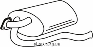 Ferroz 25.039 (25.39) Глушитель выхлопных газов конечный MITSUBISHI SPACE WAGON 2.0i 16V cat 06/92-06/00