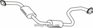 Ferroz 25.042 (25.42) резонатор выхлопной системы MITSUBISHI SPACE RUNNER 1.8i 16V 2.0TD cat 06/91-04/99