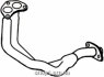 Ferroz RK-122 труба выпускного коллектора FORD FIESTA 1.6XR2i 8/89-2/92