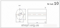 00.10 Універсальний бачок резонатора   195x130x330 / D 50