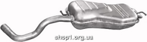 01.103 Глушник задній (кінцевий, основний) для Audi A3 1.8T 96-03 VW Beetle 1.8T 99-/ 2.0i 01- VW Golf IV 1.8i GTi Turbo 97- /2.0i 01- /2.3i GTi VR5 97-01