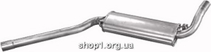 01.42 Резонатор (середній глушник) для Audi 80/90/Coupe 2.0 05/89-07/90 aut.
