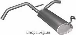 04.233 Глушник задній (кінцевий, основний) для Citroen C1/Peugeot 107/Toyota Aygo 1.0i -12V 05-08/09